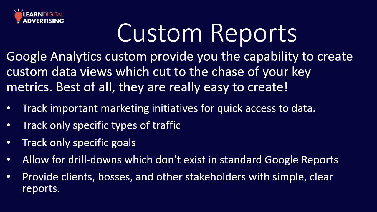 Create a Basic Custom Report with Google Analytics - Google Analytics ...
