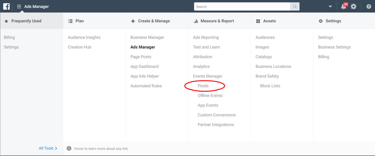 Ads Manager Pixel