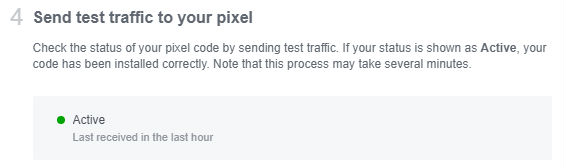 Facebook Pixel Test Traffic